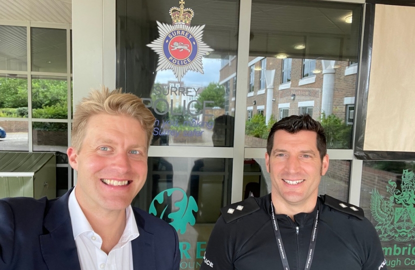 Great to meet Inspector Bert Dean, Elmbridge Borough Commander