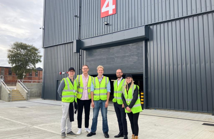 Dr Ben Spencer MP meeting with the team at Netflix