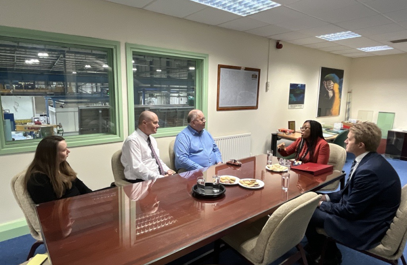 Kemi Badenoch MP at Kite Glass, Brooklands