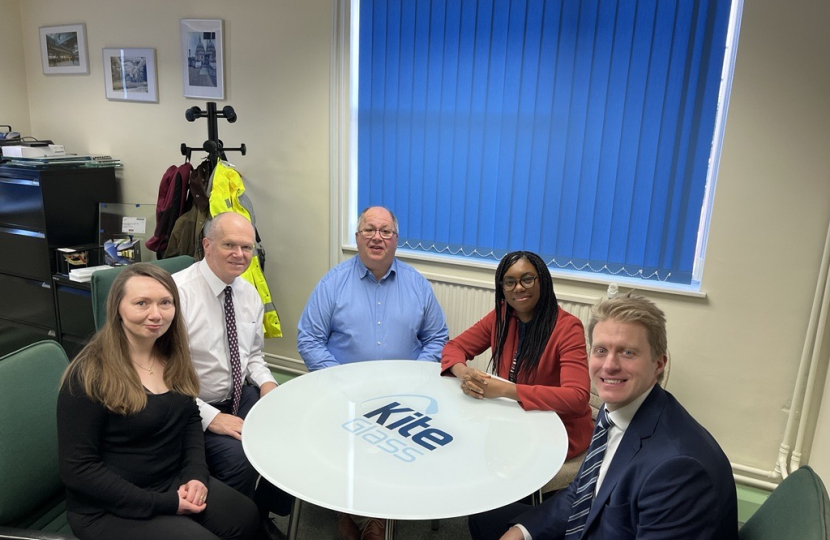 Kemi Badenoch MP at Kite Glass, Brooklands