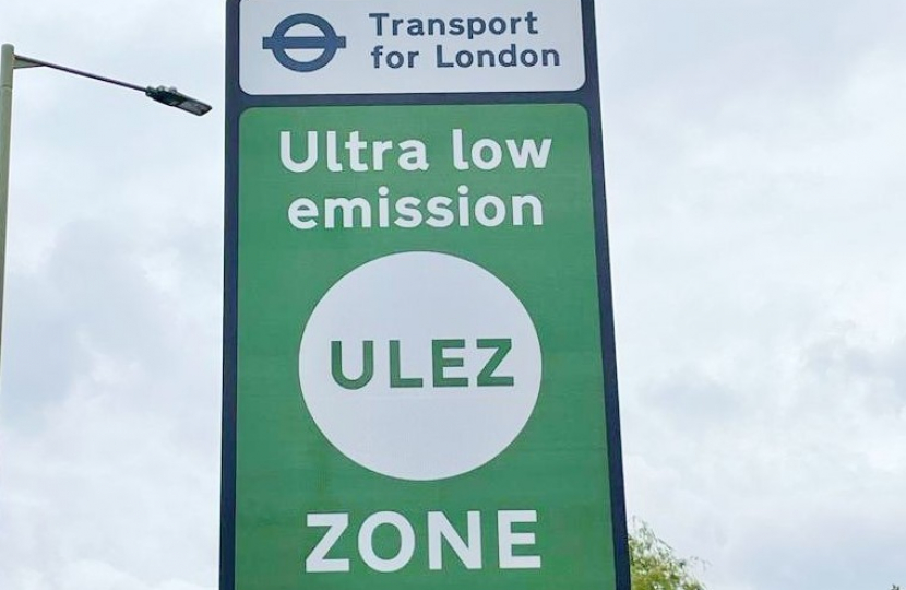 ULEZ sign. Photo credit: Rachel Shawcross