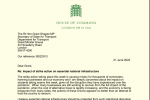 Letter to Secretary of State: rail strikes