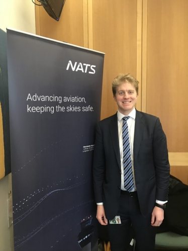 Dr Ben Spencer MP attending a parliamentary event on airspace modernisation