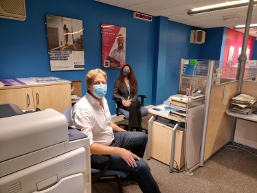 Dr Ben Spencer visiting Weybridge Job Centre