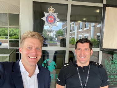 Great to meet Inspector Bert Dean, Elmbridge Borough Commander