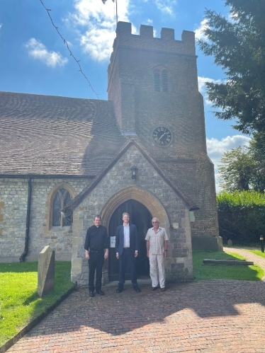 Meeting with The Reverend Damian Harrison-Miles and Church Warden Pete Gruncell of St Mary’s Church, Thorpe