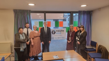 Visiting the Youth Hub in Addlestone