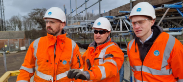 Dr Ben Spencer Mp visiting water treatment site earlier this year