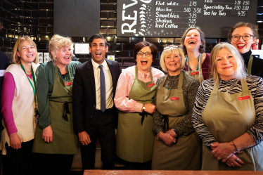 Prime Minister at Revive Cafe, Chertsey