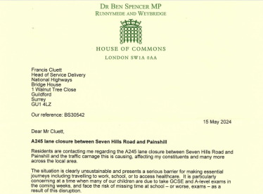 National Highways letter A245