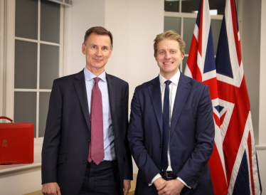 Dr Ben Spencer MP with Chancellor the Rt Hon Jeremy Hunt MP